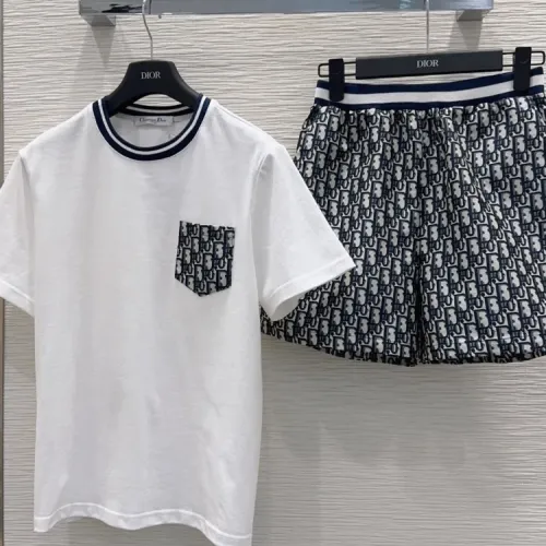 Christian Dior Tracksuits Short Sleeved For Women #1458456 $76.00 USD, Wholesale Replica Christian Dior Tracksuits