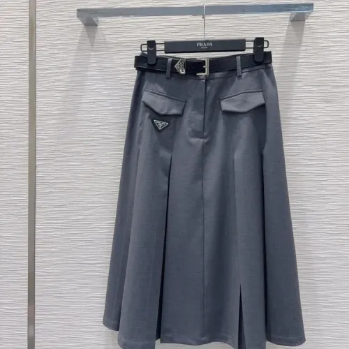 Prada Midi Skirt For Women #1458545 $64.00 USD, Wholesale Replica Prada Skirts
