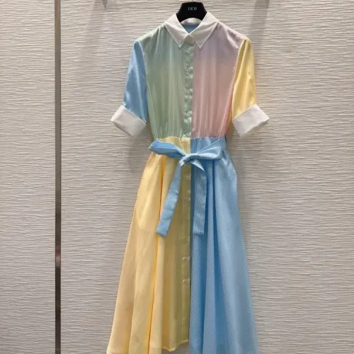 Christian Dior Dresses Middle Sleeved For Women #1458564 $135.00 USD, Wholesale Replica Christian Dior Dresses
