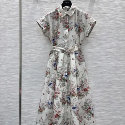 Christian Dior Dresses Short Sleeved For Women #1458599 $140.00 USD, Wholesale Replica Christian Dior Dresses