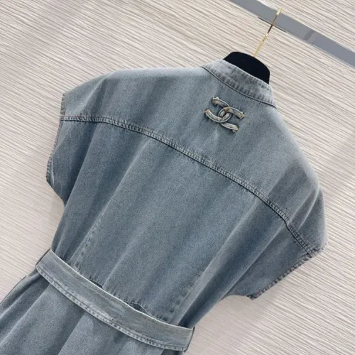 Replica Chanel Dresses Sleeveless For Women #1458644 $130.00 USD for Wholesale