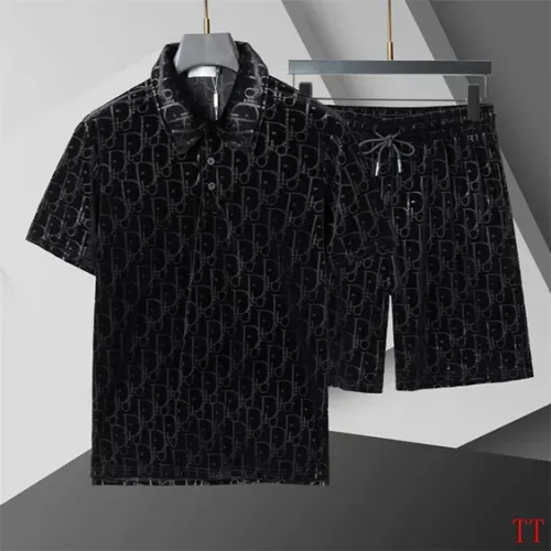 Christian Dior Tracksuits Short Sleeved For Men #1458696 $72.00 USD, Wholesale Replica Christian Dior Tracksuits