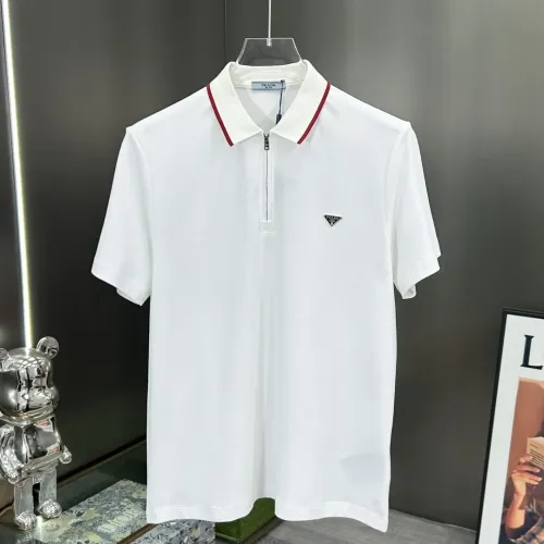 Prada T-Shirts Short Sleeved For Men #1458953