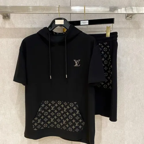 Louis Vuitton LV Tracksuits Short Sleeved For Men #1459036 $112.00 USD, Wholesale Replica Louis Vuitton LV Tracksuits
