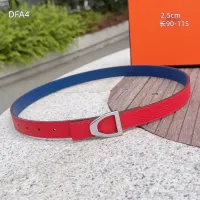 $56.00 USD Hermes AAA Quality Belts For Women #1448043
