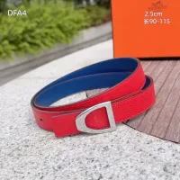$56.00 USD Hermes AAA Quality Belts For Women #1448043