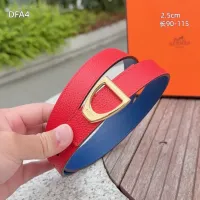 $56.00 USD Hermes AAA Quality Belts For Women #1448044