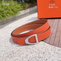 $56.00 USD Hermes AAA Quality Belts For Women #1448045