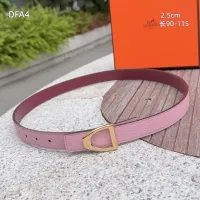$56.00 USD Hermes AAA Quality Belts For Women #1448048