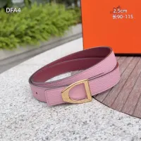 $56.00 USD Hermes AAA Quality Belts For Women #1448048
