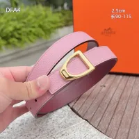 $56.00 USD Hermes AAA Quality Belts For Women #1448048
