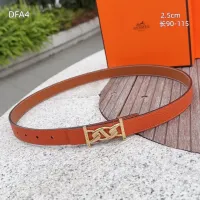 $56.00 USD Hermes AAA Quality Belts For Women #1448050