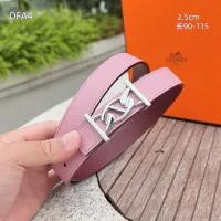 $56.00 USD Hermes AAA Quality Belts For Women #1448059