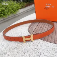 $56.00 USD Hermes AAA Quality Belts For Women #1448067
