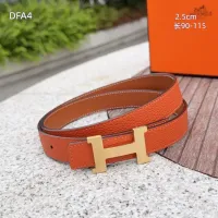 $56.00 USD Hermes AAA Quality Belts For Women #1448067