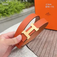 $56.00 USD Hermes AAA Quality Belts For Women #1448067