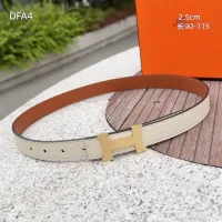 $56.00 USD Hermes AAA Quality Belts For Women #1448069