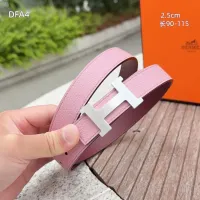 $56.00 USD Hermes AAA Quality Belts For Women #1448072