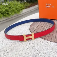 $56.00 USD Hermes AAA Quality Belts For Women #1448073