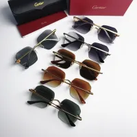 $48.00 USD Cartier AAA Quality Sunglassess #1448292