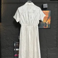 $92.00 USD Fendi Dresses Short Sleeved For Women #1452571