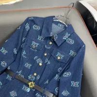 $88.00 USD Louis Vuitton LV Dresses Long Sleeved For Women #1452727