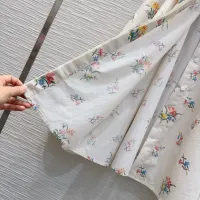 $115.00 USD Christian Dior Dresses Short Sleeved For Women #1452998
