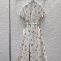 $115.00 USD Christian Dior Dresses Short Sleeved For Women #1452998