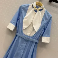 $150.00 USD Christian Dior Dresses Short Sleeved For Women #1453005