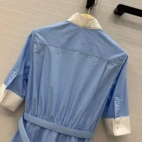 $150.00 USD Christian Dior Dresses Short Sleeved For Women #1453005