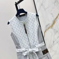 $132.00 USD Louis Vuitton LV Dresses Sleeveless For Women #1453044