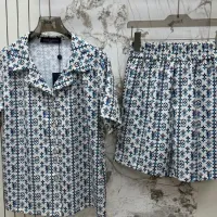 $76.00 USD Louis Vuitton LV Pajamas Short Sleeved For Women #1453144
