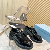 $96.00 USD Prada Leather Shoes For Women #1453192