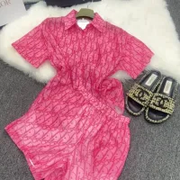 $76.00 USD Christian Dior Pajamas Short Sleeved For Women #1453193