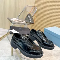 $96.00 USD Prada Leather Shoes For Women #1453194