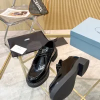 $96.00 USD Prada Leather Shoes For Women #1453194