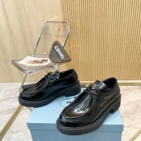 $96.00 USD Prada Leather Shoes For Women #1453194