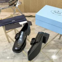 $100.00 USD Prada Leather Shoes For Women #1453198