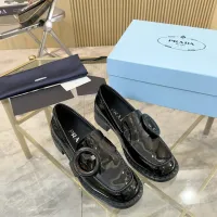 $100.00 USD Prada Leather Shoes For Women #1453199