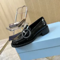 $100.00 USD Prada Leather Shoes For Women #1453199