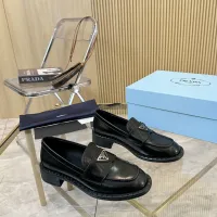 $100.00 USD Prada Leather Shoes For Women #1453200