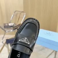 $100.00 USD Prada Leather Shoes For Women #1453200