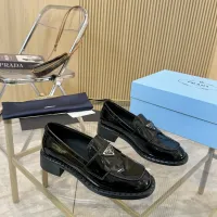 $100.00 USD Prada Leather Shoes For Women #1453201