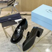 $100.00 USD Prada Leather Shoes For Women #1453201