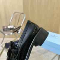 $100.00 USD Prada Leather Shoes For Women #1453201