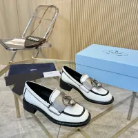 $105.00 USD Prada Leather Shoes For Women #1453202