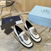 $105.00 USD Prada Leather Shoes For Women #1453202