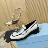 $105.00 USD Prada Leather Shoes For Women #1453202