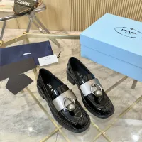 $105.00 USD Prada Leather Shoes For Women #1453204