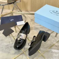 $105.00 USD Prada Leather Shoes For Women #1453204